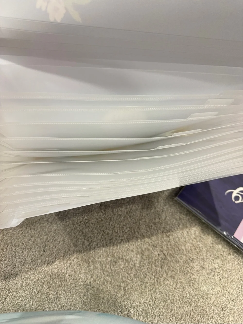 Today Is Beautiful Lavender Floral Expanding File Folders - 6 Pack